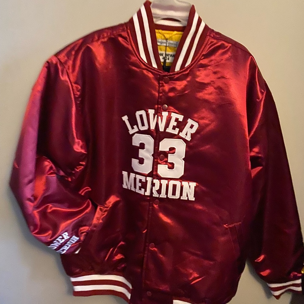 Lower Merion Men’s Varsity Jacket - Red( Kobe Bryant High School Varsity Jacket)